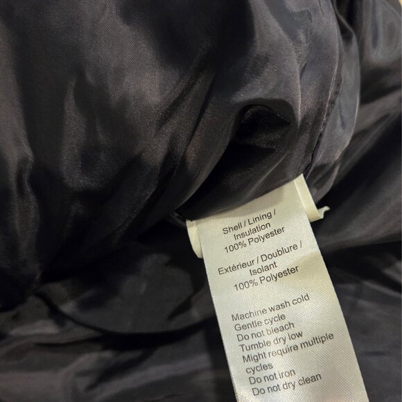 North End Loft Puffer Coat Geek Squad Logo Gray Mens Sz L - Picture 8 of 16